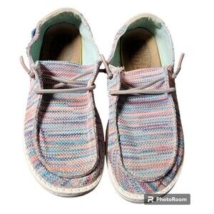 Hey Dude Wendy Youth Stretch Sunset EU 37 W6 Y5 Machine Washable Shoes